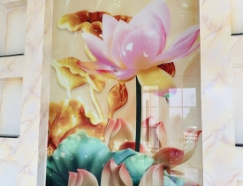 Thi công tranh kính Đại Phát - Tranh kính nghệ thuật 3D chất lượng