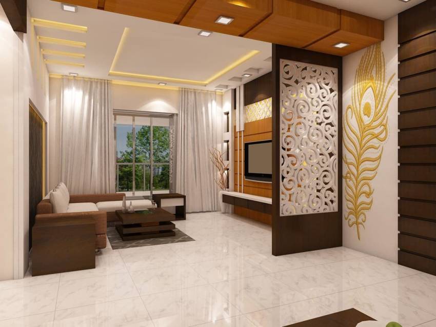 45 mẫu vách ngăn trang trí phòng khách tuyệt đẹp