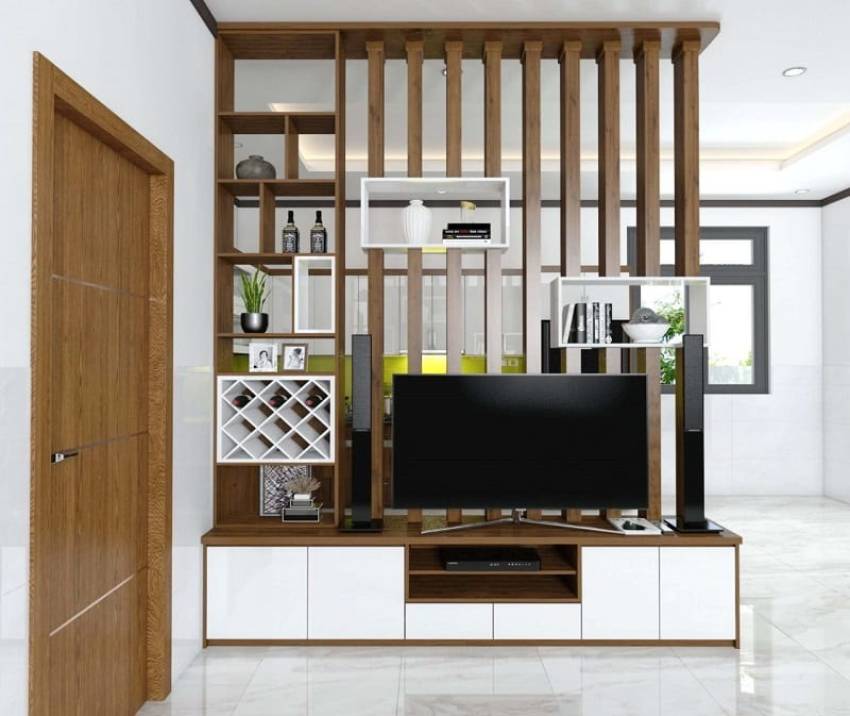 kích thước vách ngăn phòng khách