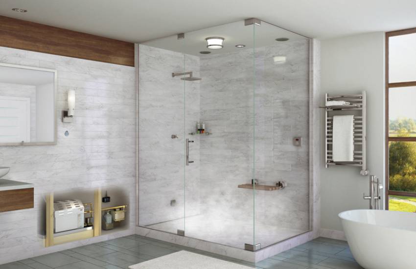 nhà tắm kính cường lực