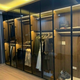 Tủ áo Cánh kính nhom nội thất