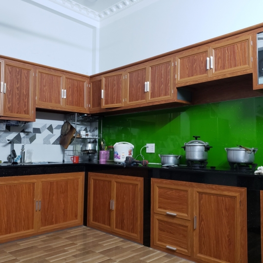 Kính sơn ốp bếp  5 Ly Cường Lực